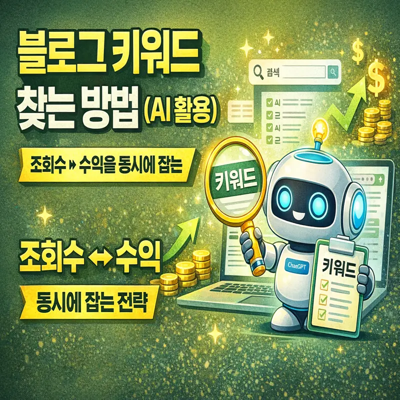 블로그 키워드 찾는 방법 (AI 활용)