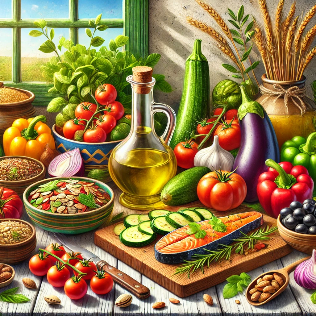 지중해식 식단 사진