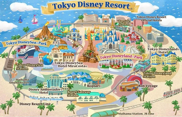도쿄디즈니랜드지도