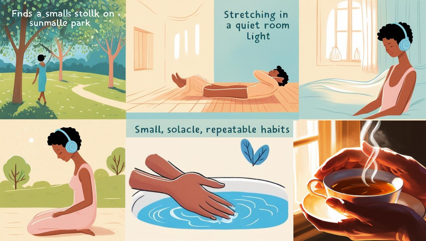 마음을 안정시키는 작은 습관들 그림