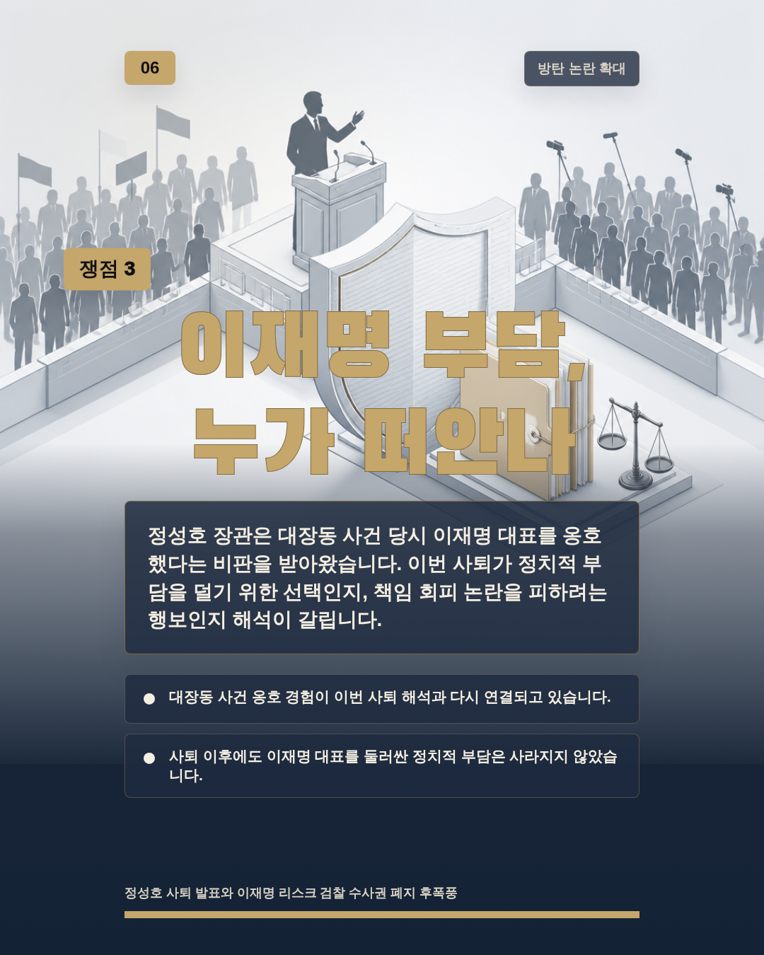 이재명 부담, 누가 떠안나