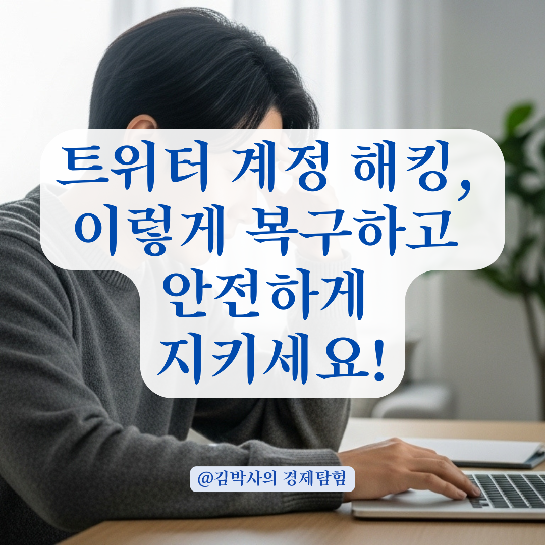 해킹에 로그인까지 막힌 트위터 계정, 복구 절차와 고객센터 대응법 한눈에 보기.
