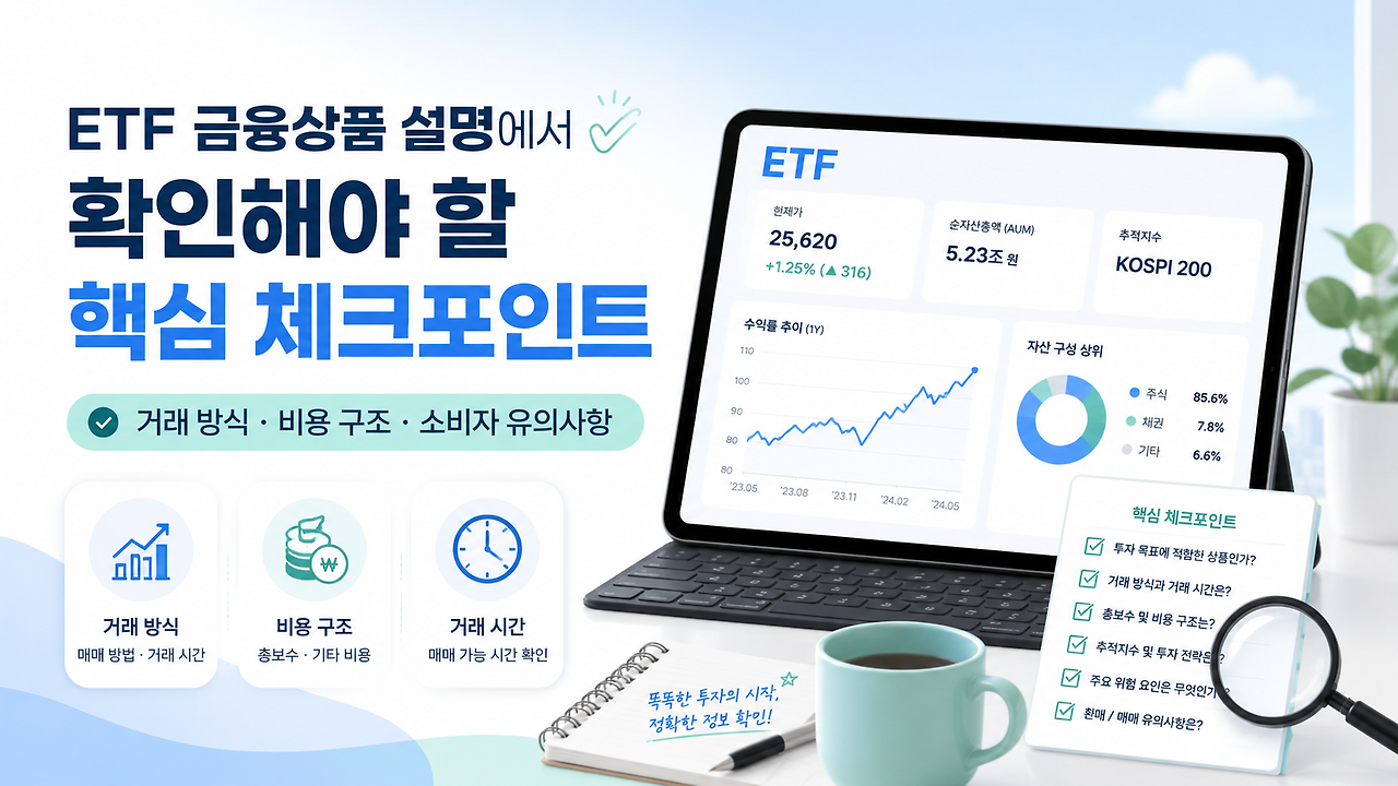 ETF투자전 반드시 확인해야할 핵심 체크포인트 내용의 본문 이미지