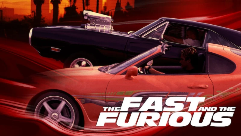 자동차 레이싱을 하고 있는 영화 분노의 질주