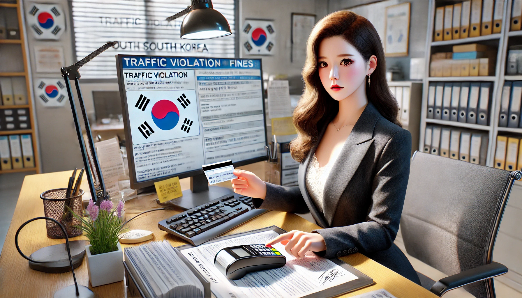 신용카드로 과태료 납부하는 이미지