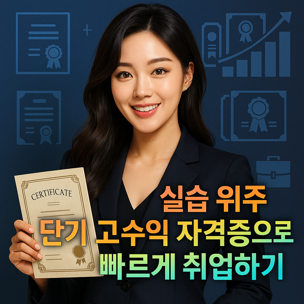 실습 위주 단기 고수익 자격증으로 빠르게 취업하기 꿀팁