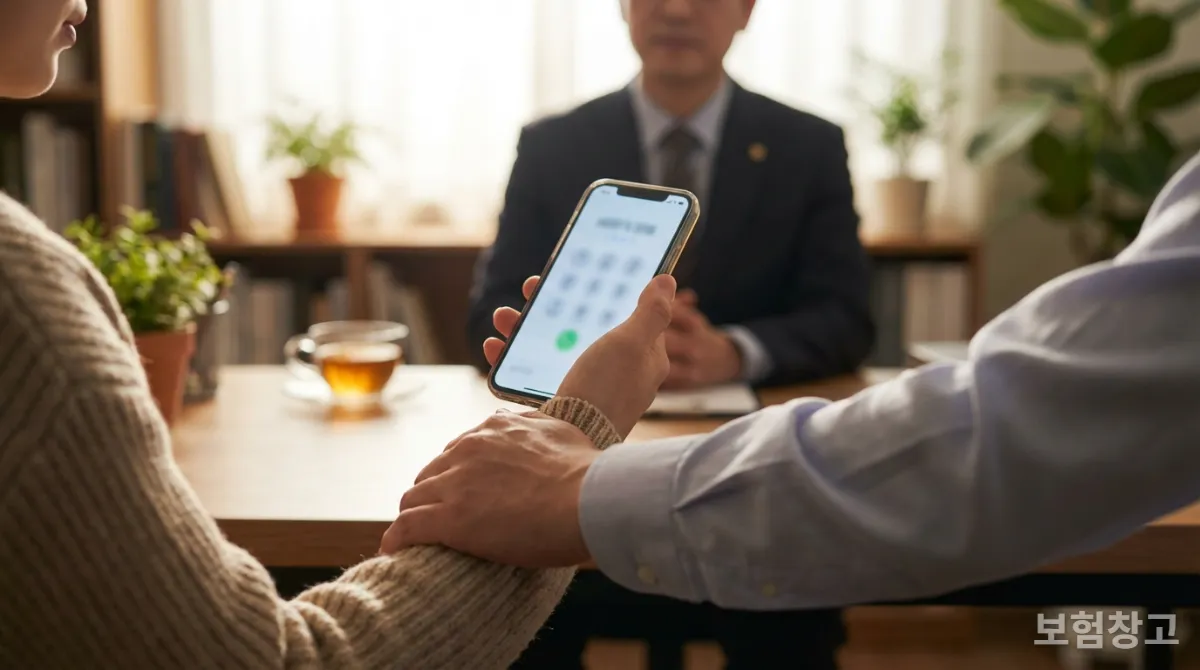 보험 사기 상담을 받는 한국인