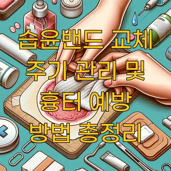 습윤밴드 교체 주기 관리 및 흉터 예방 방법 총정리