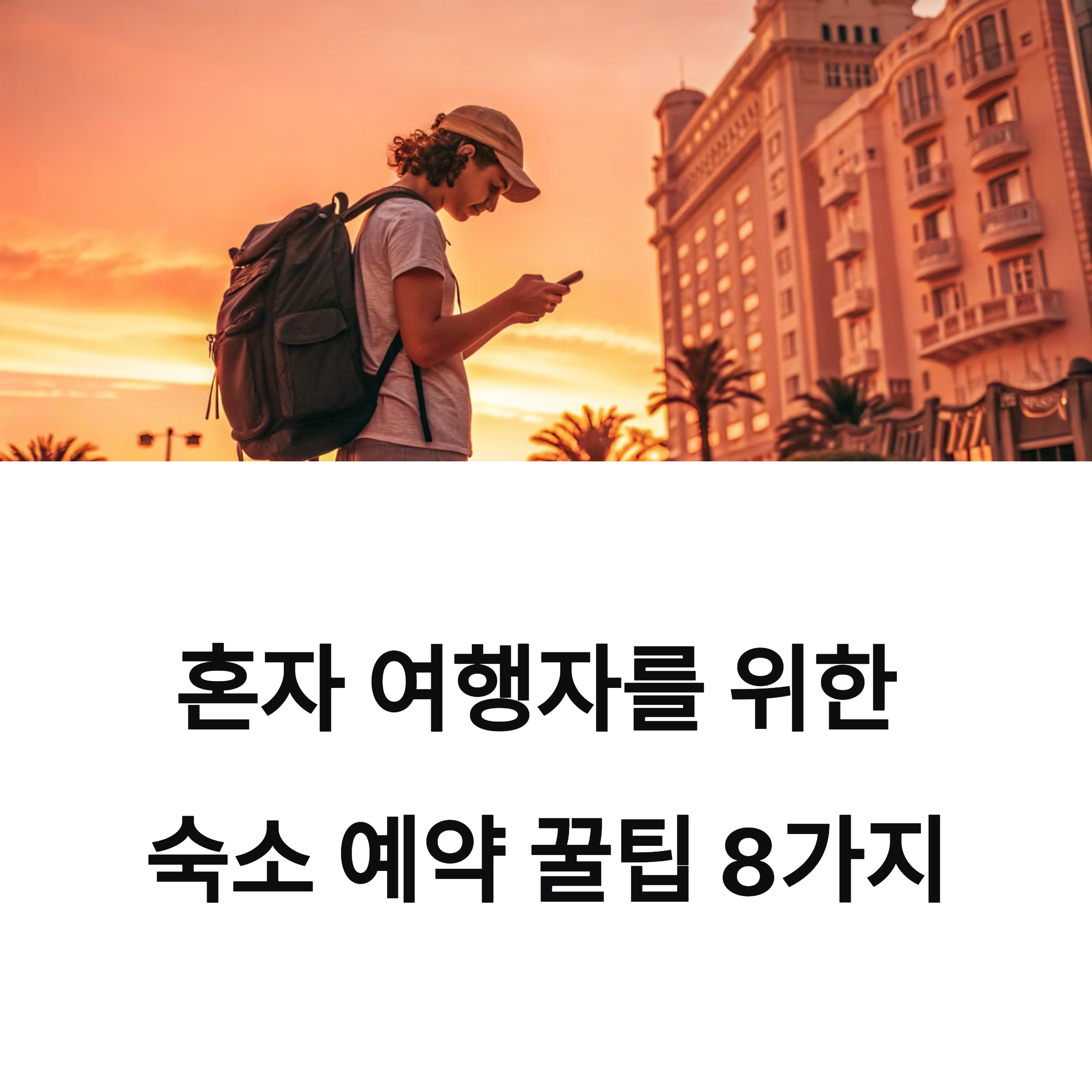혼자 여행할 때 실패 없는 숙소 예약 요령