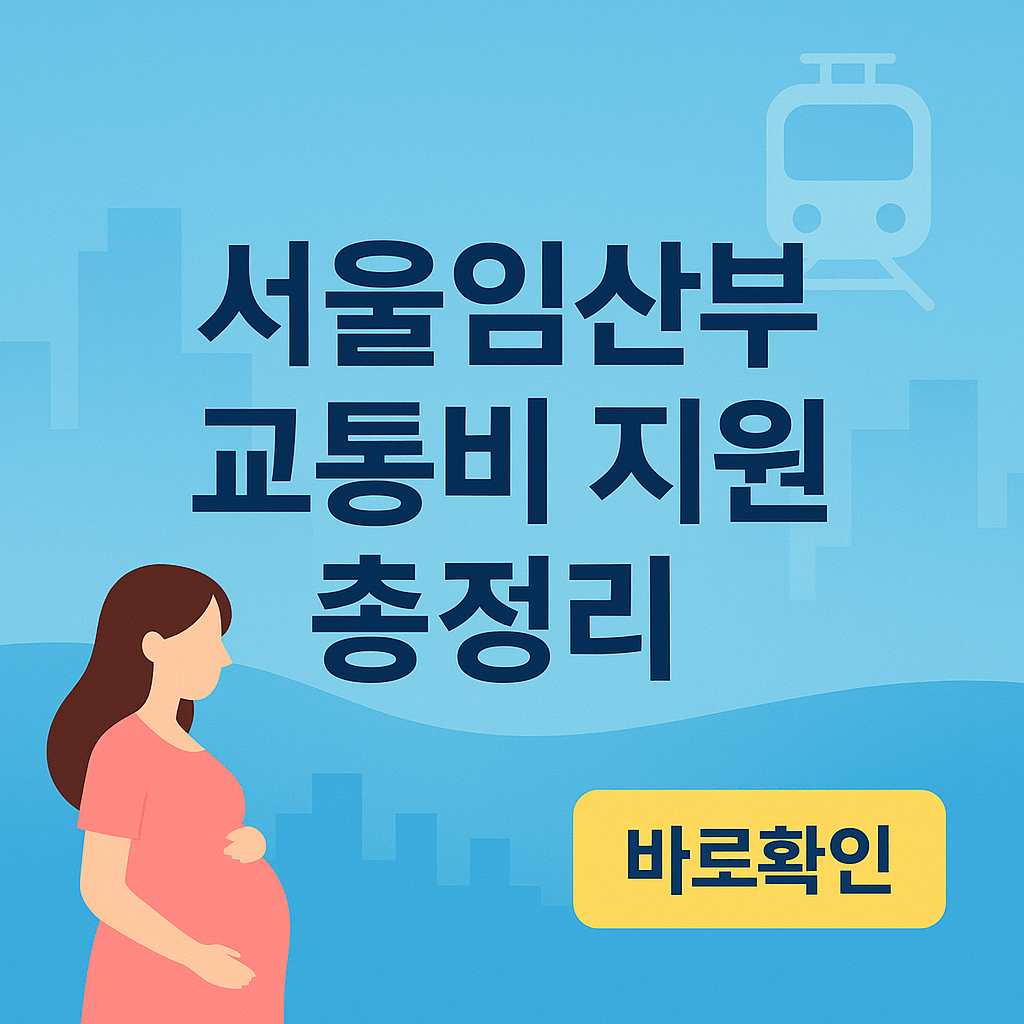 서울시 1인당 70만원 임산부 혜택 교통비 신청 방법