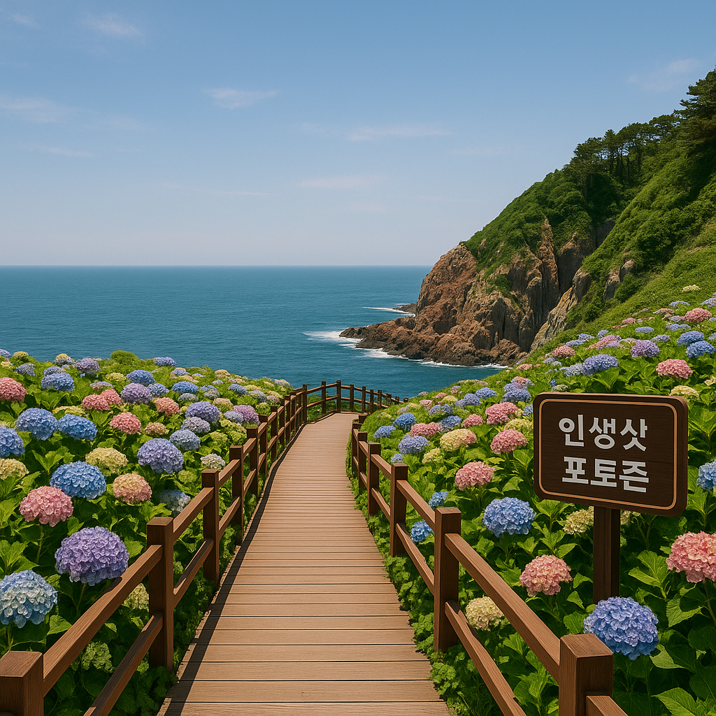 부산 태종대 수국축제