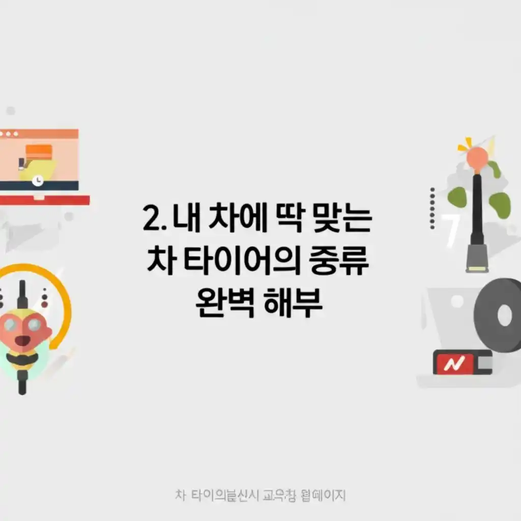 내 차에 딱 맞는 차 타이어 종류와 특징을 완벽 해부하는 이미지