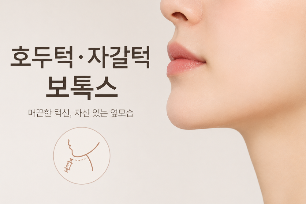 주름 보톡스 호두 자갈턱 보톡스