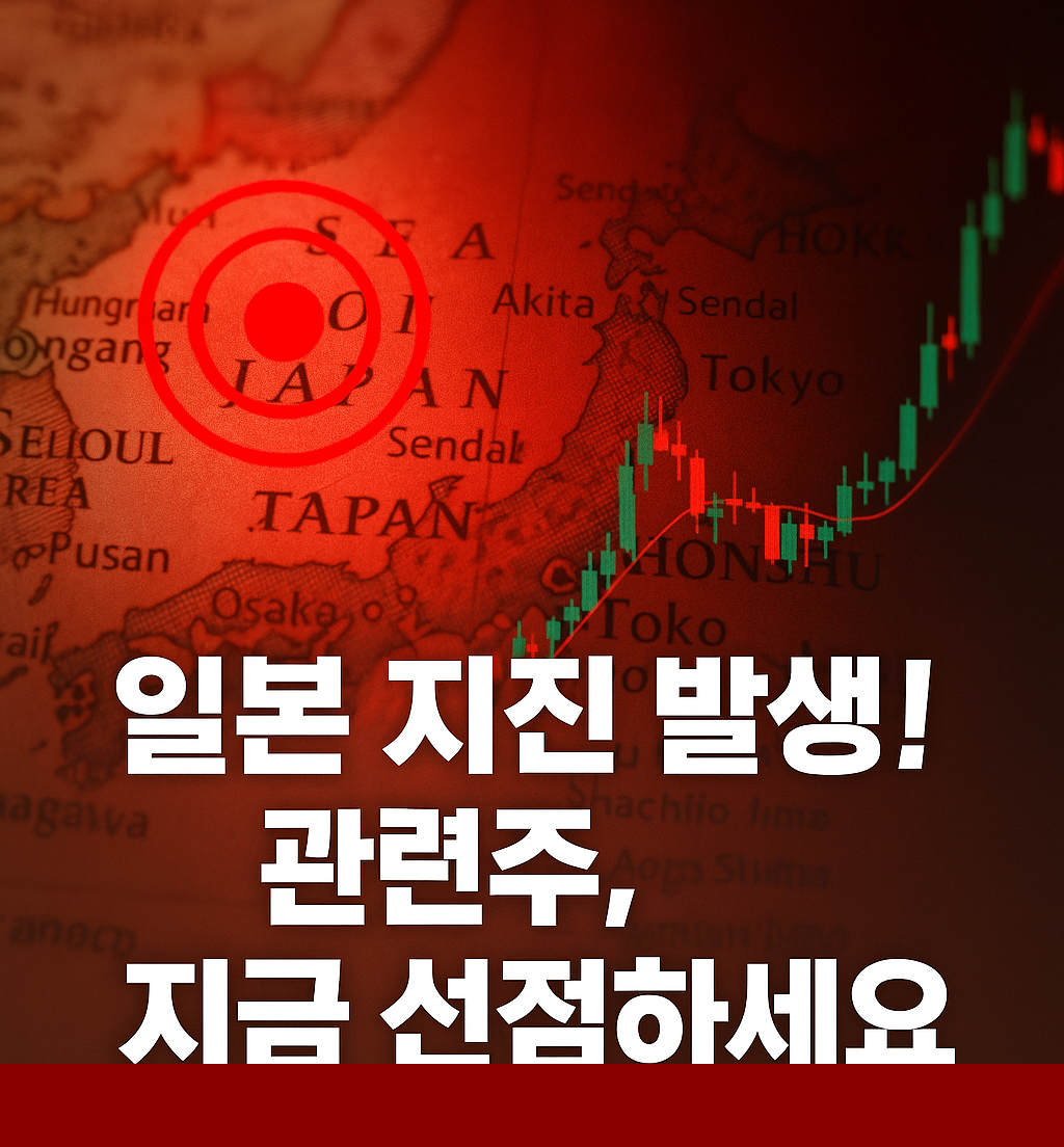 일본 지진 관련주 추천 지금 사야 할 (대장주 테마주 TOP10) 분석