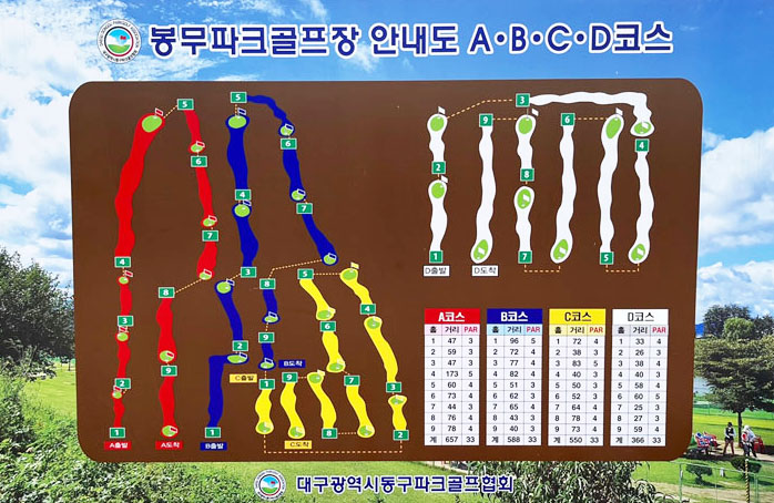 대구광역시 봉무동 동구파크골프장 소개