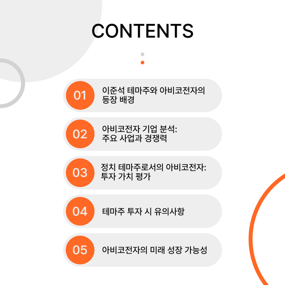 이준석 테마주 아비코전자