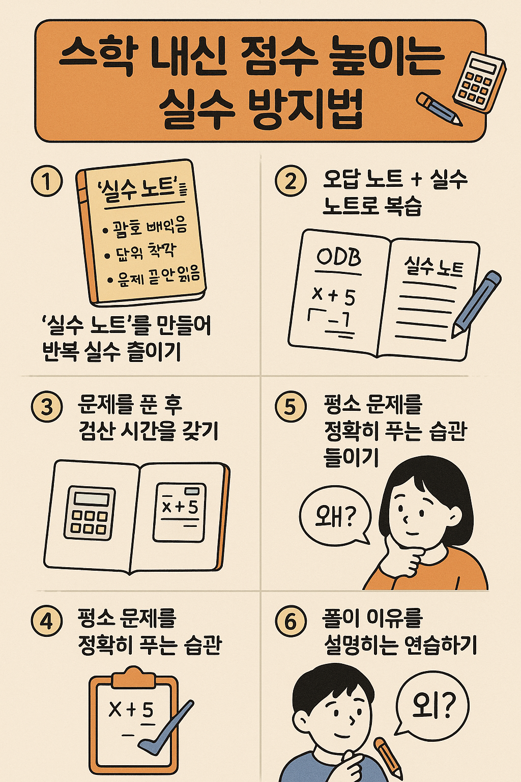 수학 내신 성적, 실수만 줄여도 등급이 달라진다?!
