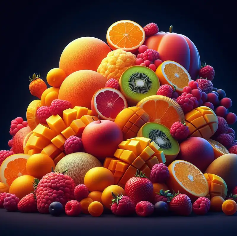 4월-제철과일-귤-키위-산딸기-딸기-참외-망고의-모습