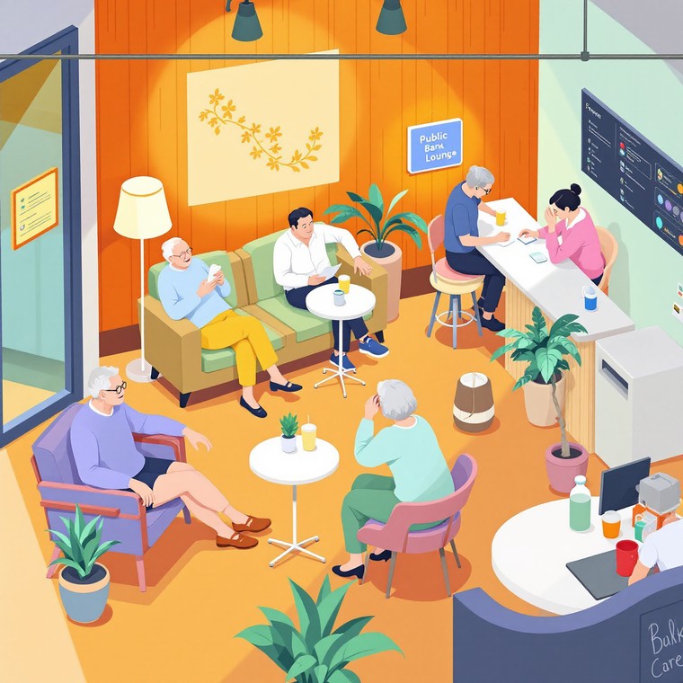 은행 무더위 쉼터