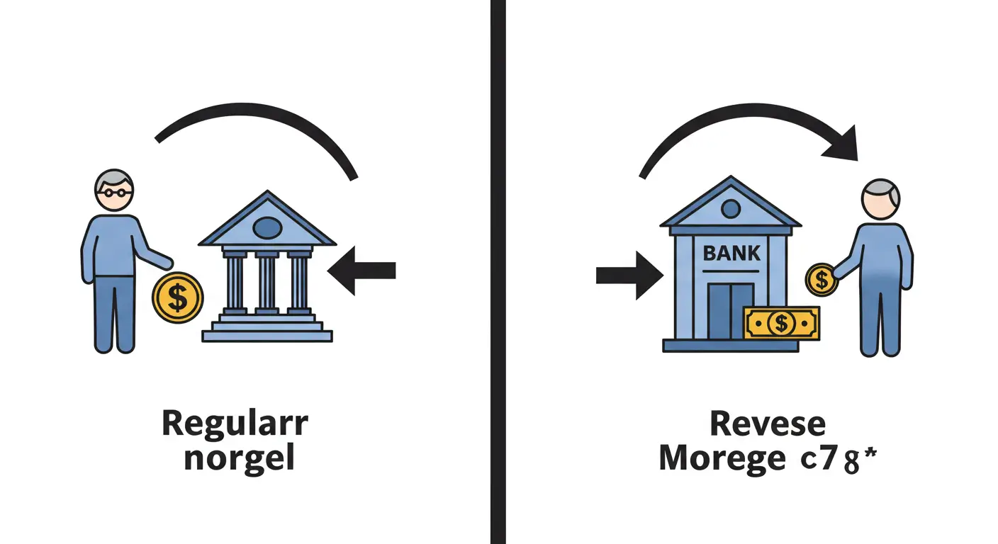 돈을 갚아나가는 일반 주택담보대출과 돈을 받아쓰는 주택연금(역모기지론)의 차이