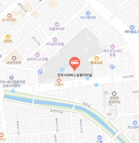 전주시외버스터미널 위치