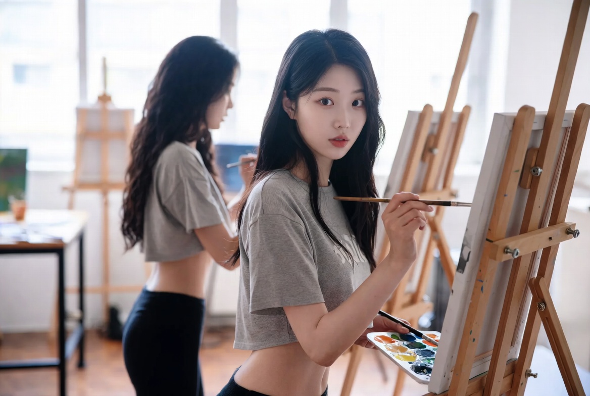 그림 그리는 여자들