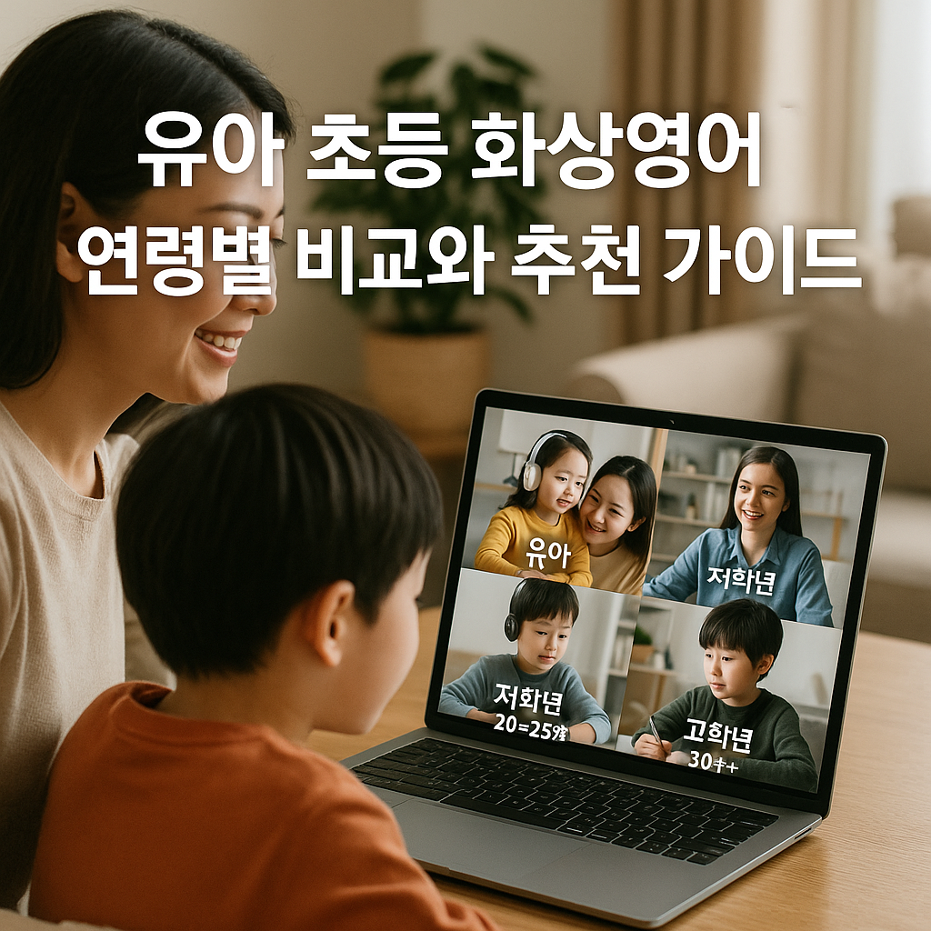 유아 초등 화상영어 연령별 비교와 추천 가이드