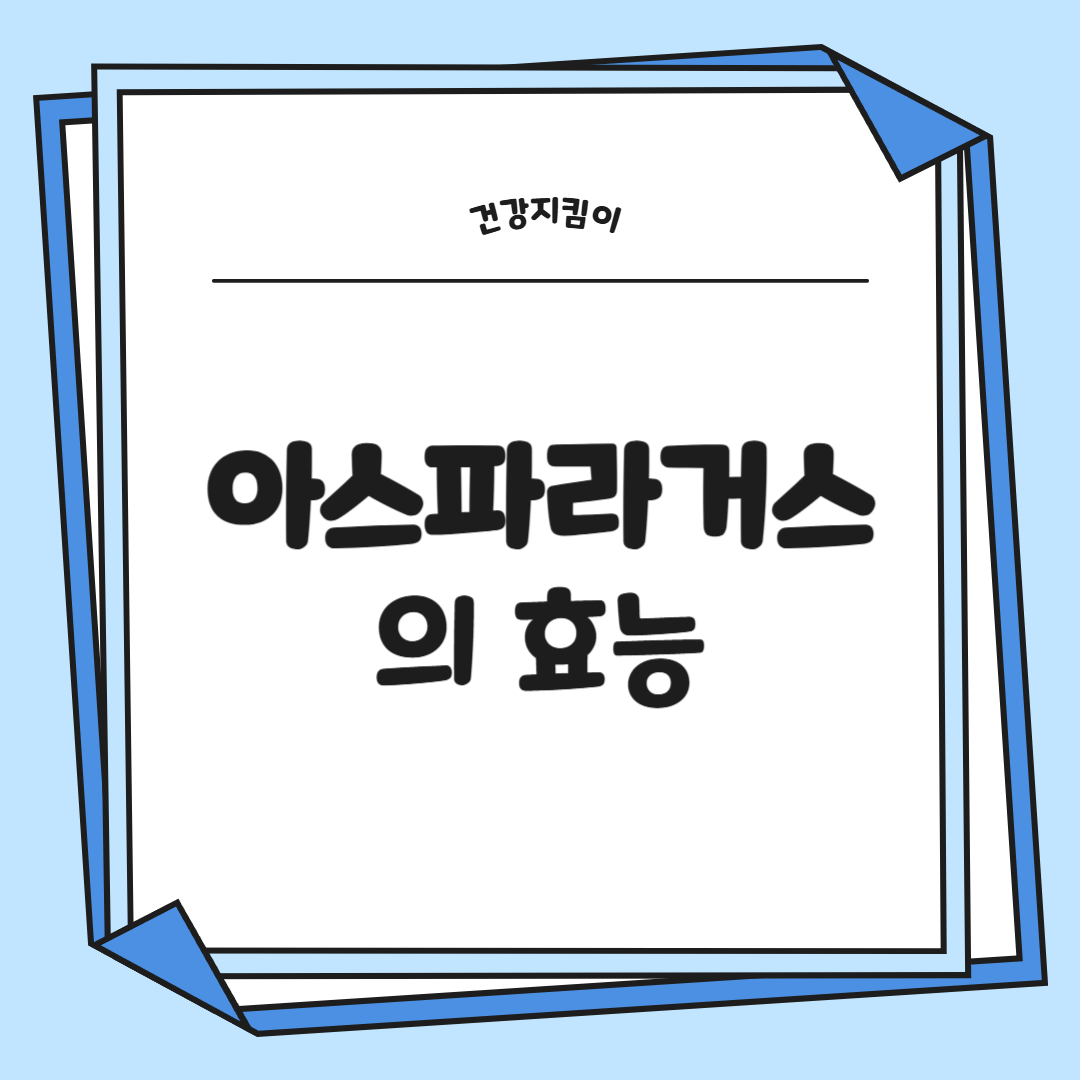 아스파라거스 효능 사랑받는 6가지 고르는법 부작용