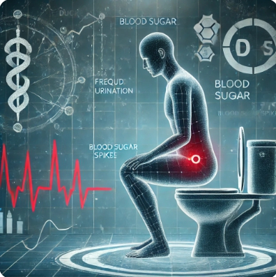 혈당 스파이크 증상 : 잦은 소변