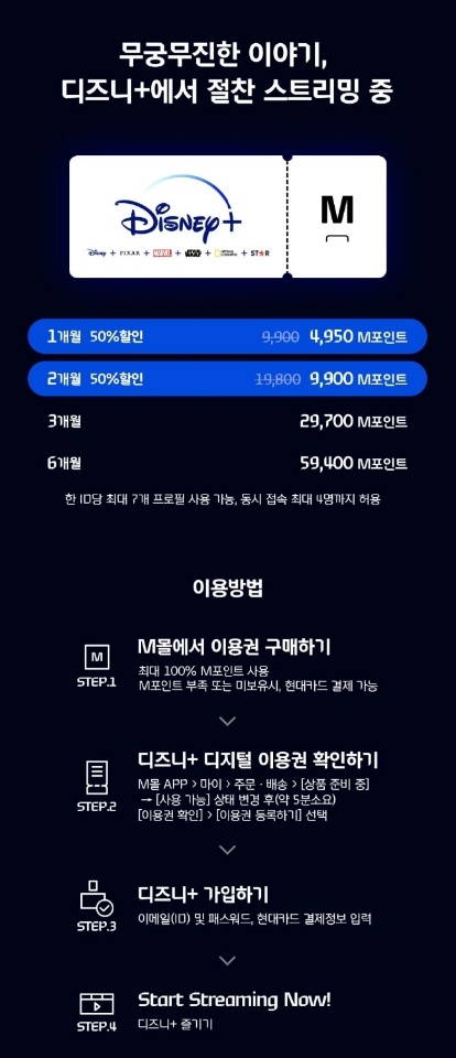 디즈니플러스가격