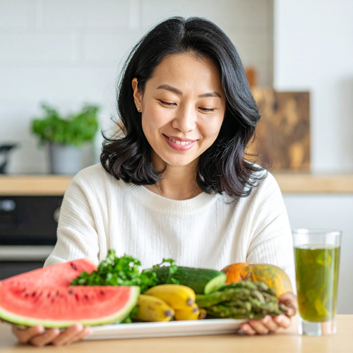 오이는 95% 이상이 수분으로 구성되어 있으며 천연 이뇨 작용이 탁월한 식품