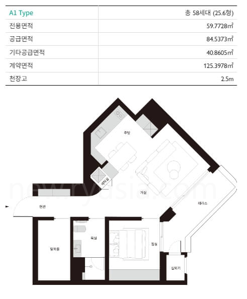 LV 라우어 실버타운 방구조