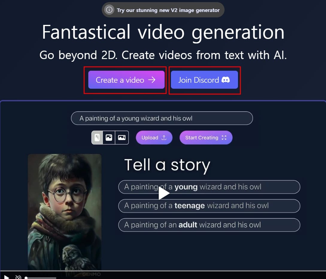 젠모 메인화면 크레이티드비디오 디스코드 로그인 회원가입 샘플영상 비디오