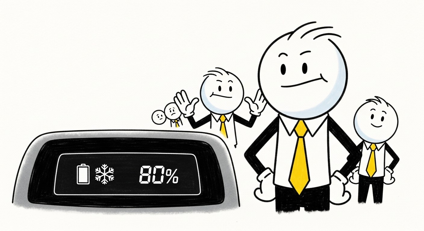 겨울철 전기차 배터리 방전 예방을 위한 적정 잔량 유지