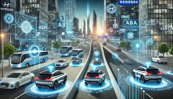 자율주행 자동차 이미지