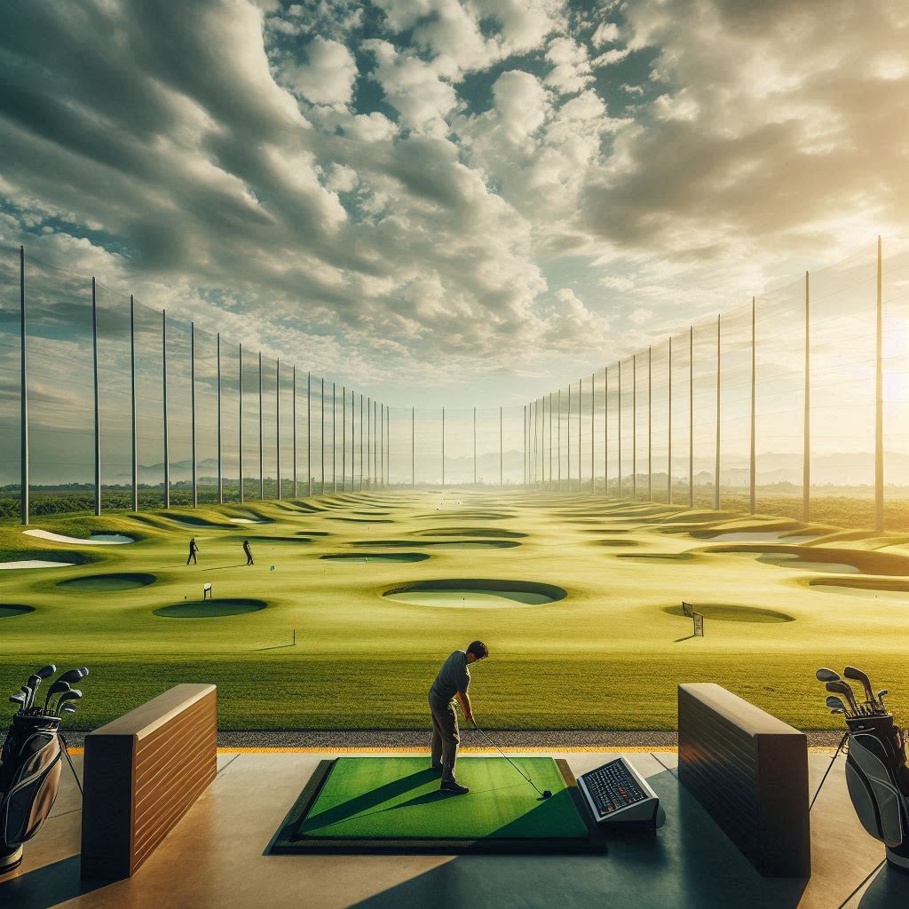 실외골프연습장 배경