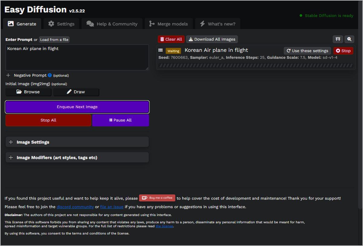 stable diffusion 이미지 만들기
