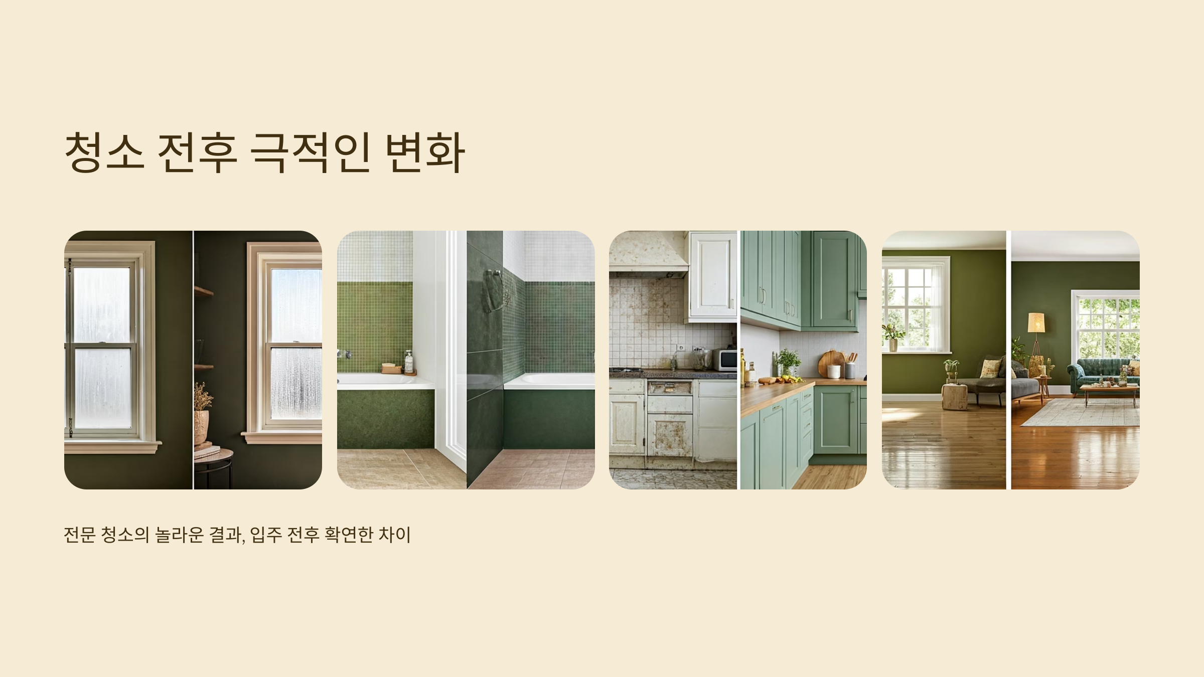 서귀포 입주청소 전 후 변화