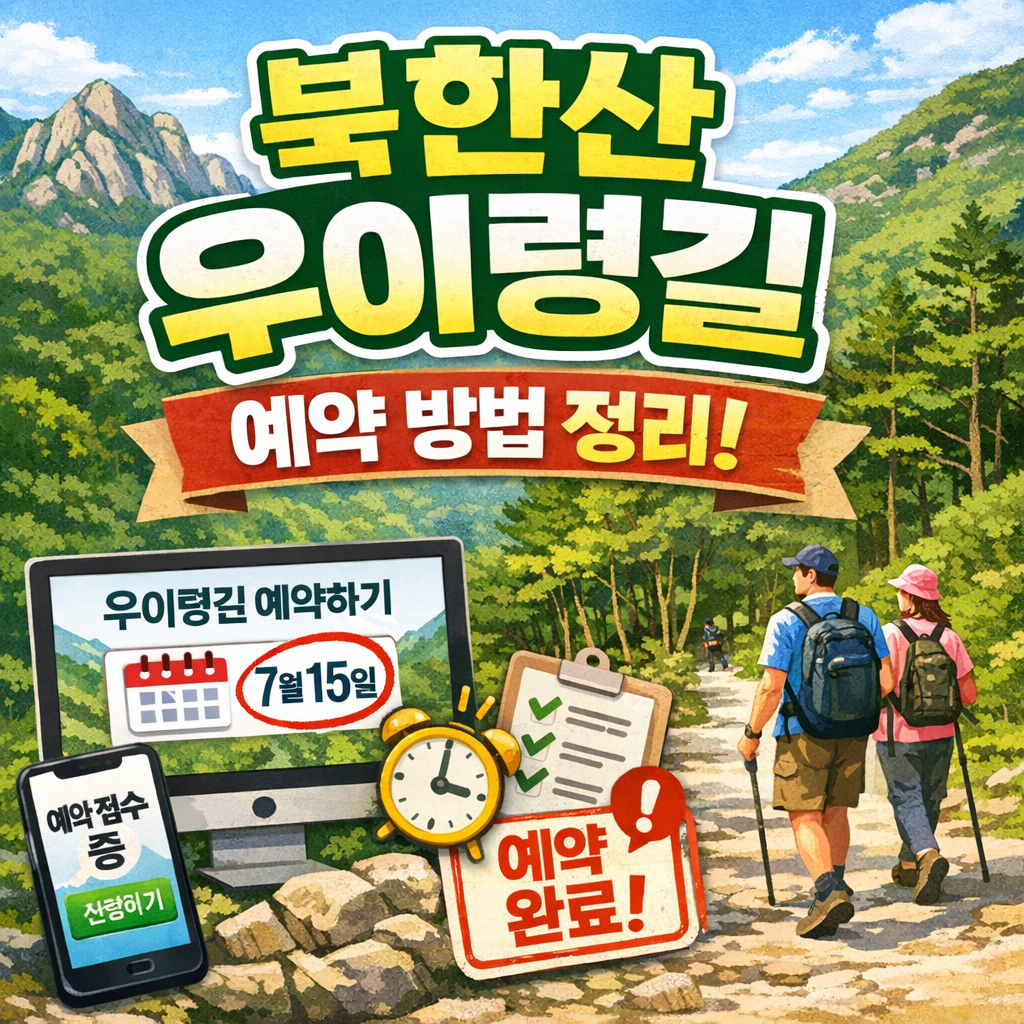 북한산 우이령길 예약 방법