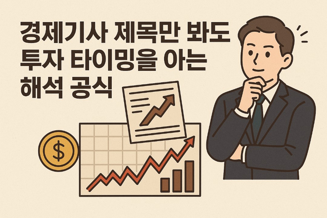 경제기사 보고 투자타이밍을 알기 위한 글 이미지