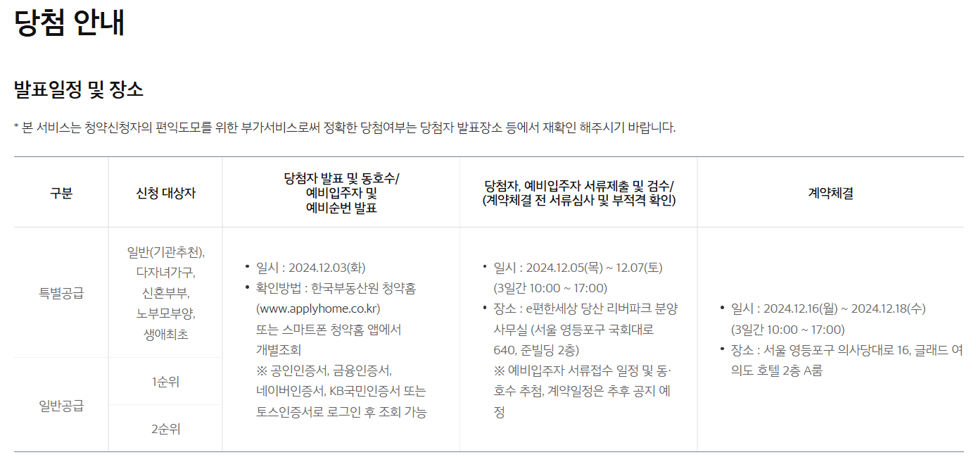 e편한세상 당산 리버파크 분양가 청약 모델하우스