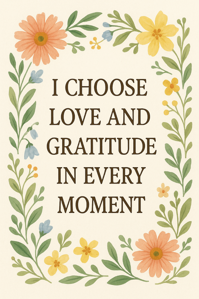 매순간 사랑하고 감사하기