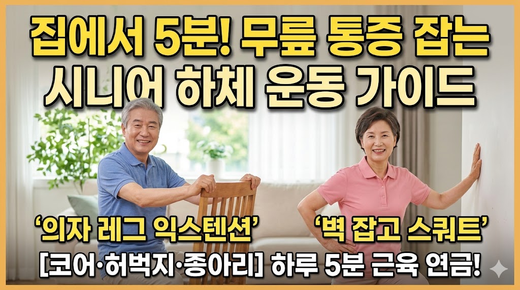 무릎 통증 잡고 활력을 채우는 시니어 하체 운동 완벽 가이드