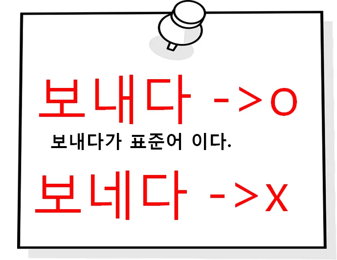 보내 보네 헷갈리는 맞춤법 올바른 표기 완벽 정리_3
