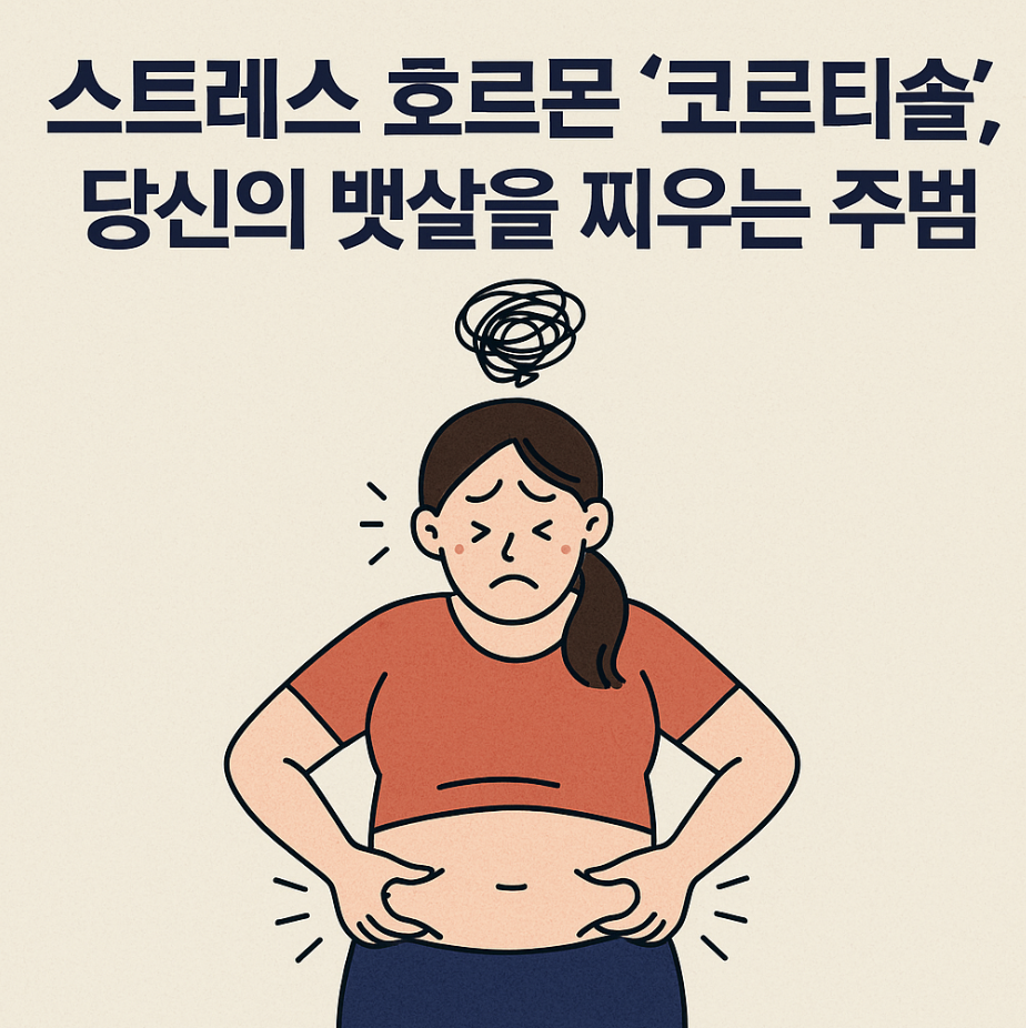 스트레스 호르몬 '코르티솔', 당신의 뱃살을 찌우는 주범