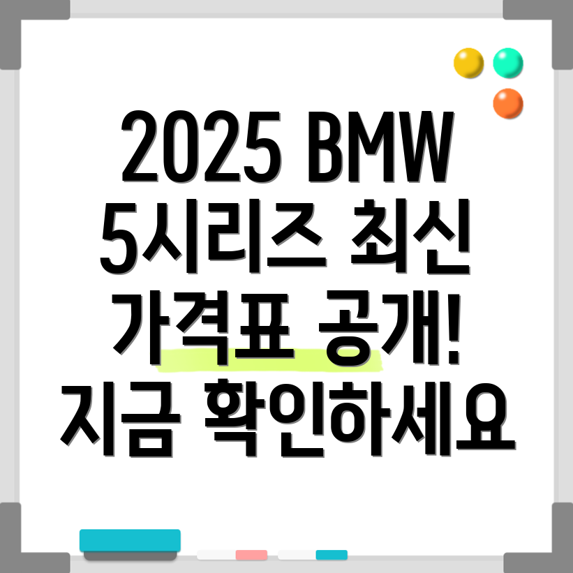 2025 BMW 5시리즈 가격
