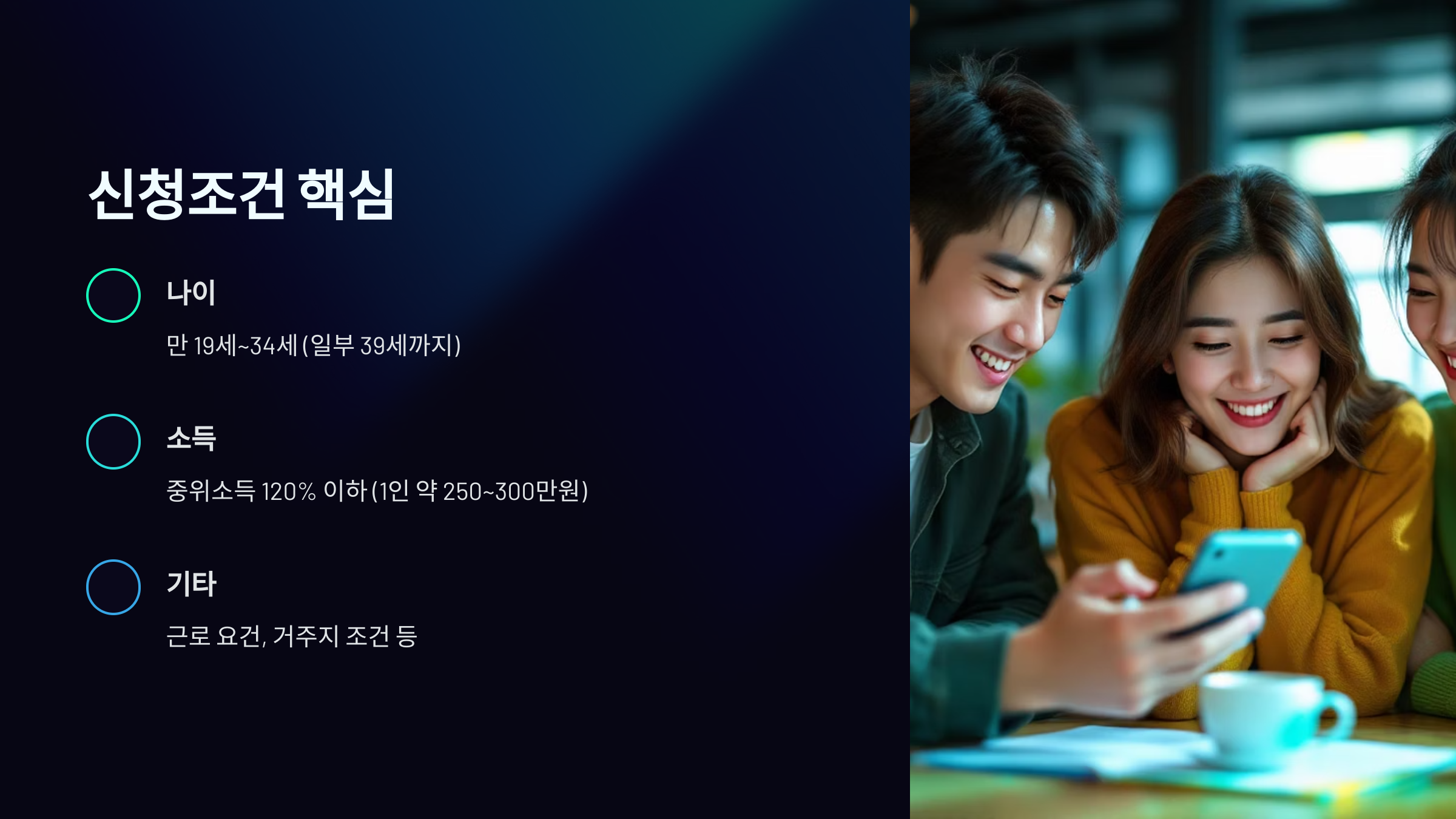 신청조건 핵심