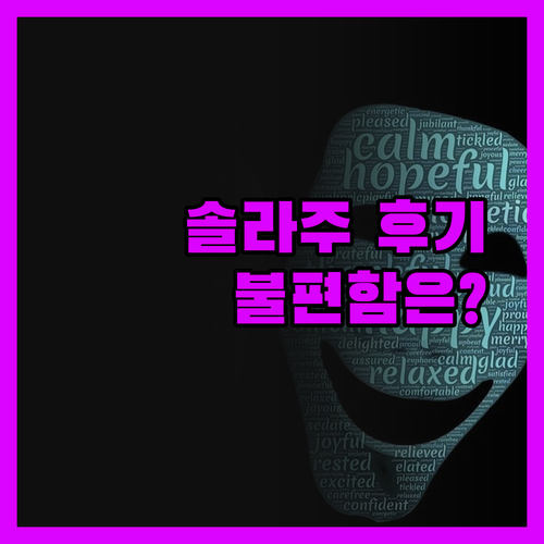 솔라주 안 오베르주 리조트 진실 후기