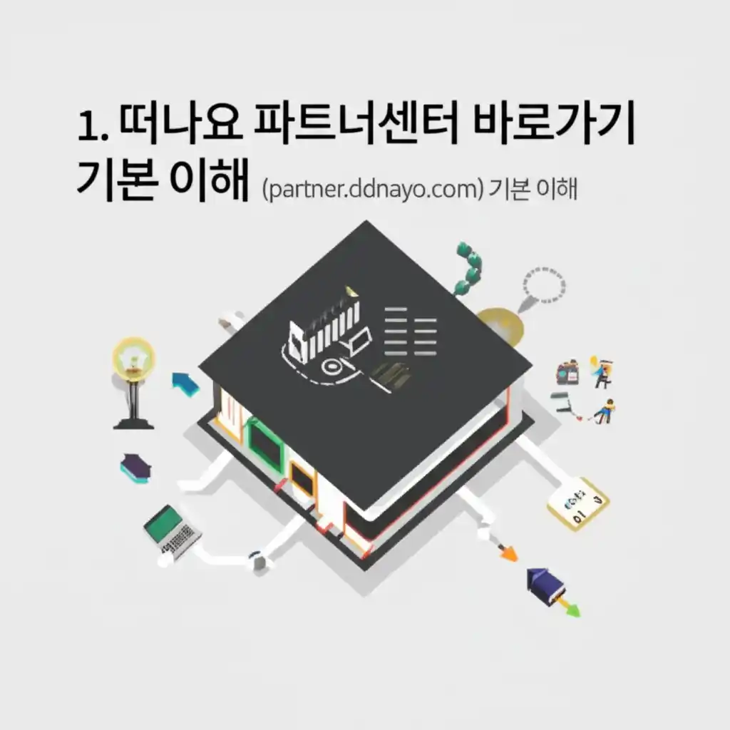 떠나요 파트너센터 (partner.ddnayo.com) 바로가기 첫 화면. 파트너센터 기본 이해를 위한 페이지 설명.