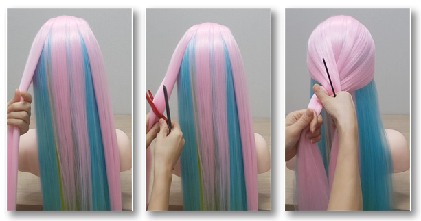 반머리 헤어스타일 연출1